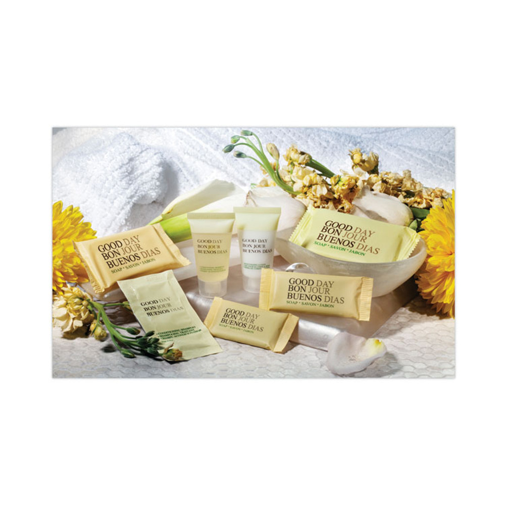 TRANSMACRO AMENITIES Good Day™ 400050 Unwrapped Amenity Bar Soap, Fresh Scent, # 1/2, 1,000/Carton