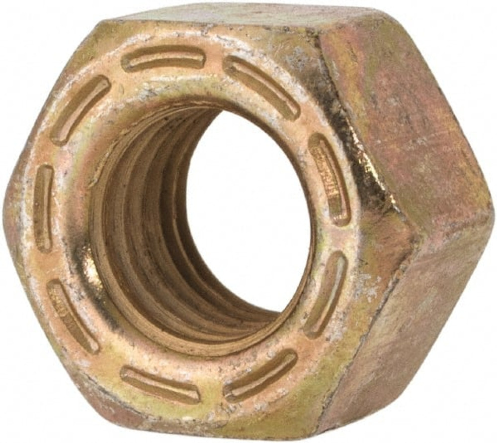 Value Collection 444024PR Hex Nut: 5/16-24, Grade L9 Steel, Zinc Yellow Dichromate Cad & Waxed Finish
