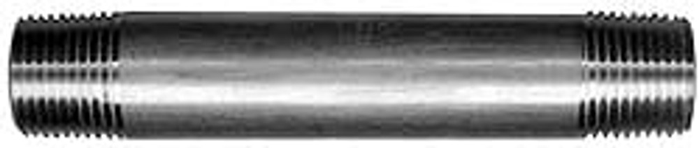 Merit Brass 6516-6000 Stainless Steel Pipe Nipple: 1" Pipe, Grade 316