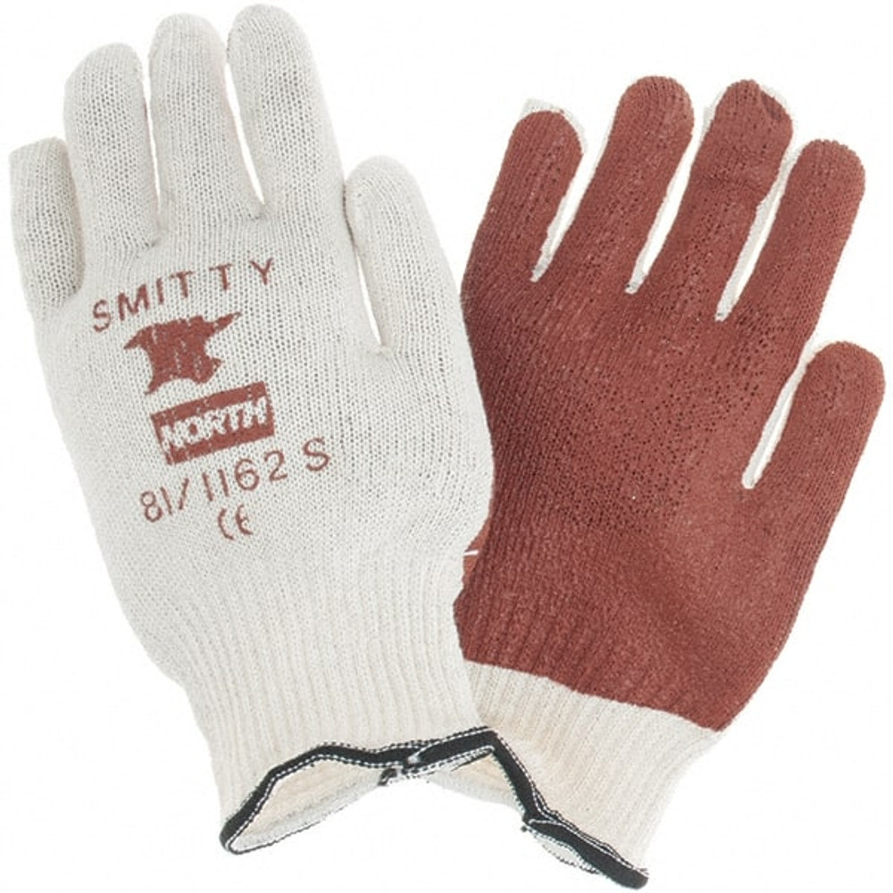 North 81/1162S General Purpose Work Gloves: Small, Nitrile Coated, Cotton Blend