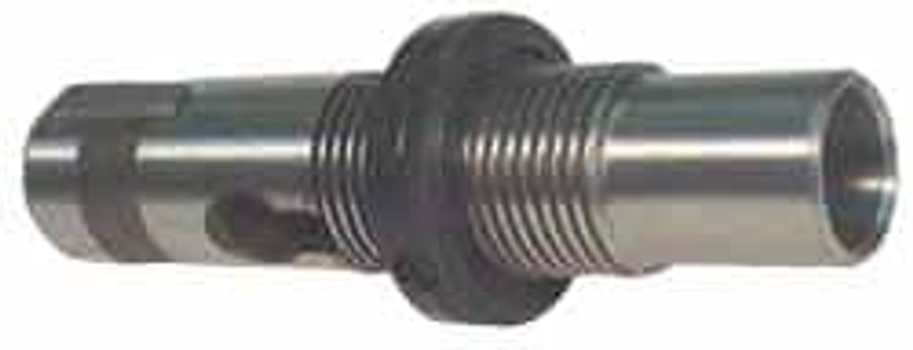 Scully Jones 18100 Adjustable Spindle Extension Assemblies; Shank Thread Size: 3/4-12 ; Morse Taper Size: 1MT ; Extension Length (Decimal Inch): 2.0000 ; Shank Length (Decimal Inch): 3.0000 ; Flange Thickness (Decimal Inch): 0.5000