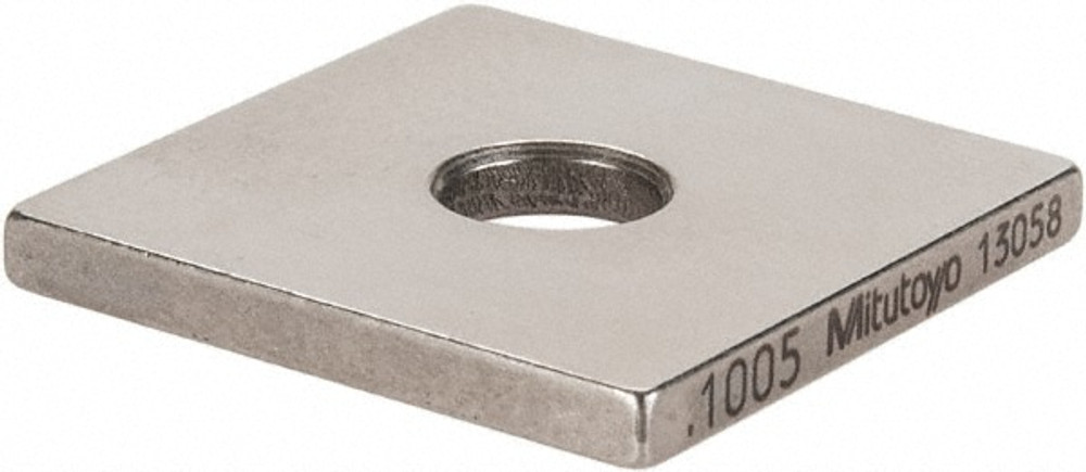 Mitutoyo 614125-531 Square Steel Gage Block: 0.1005", Grade 0