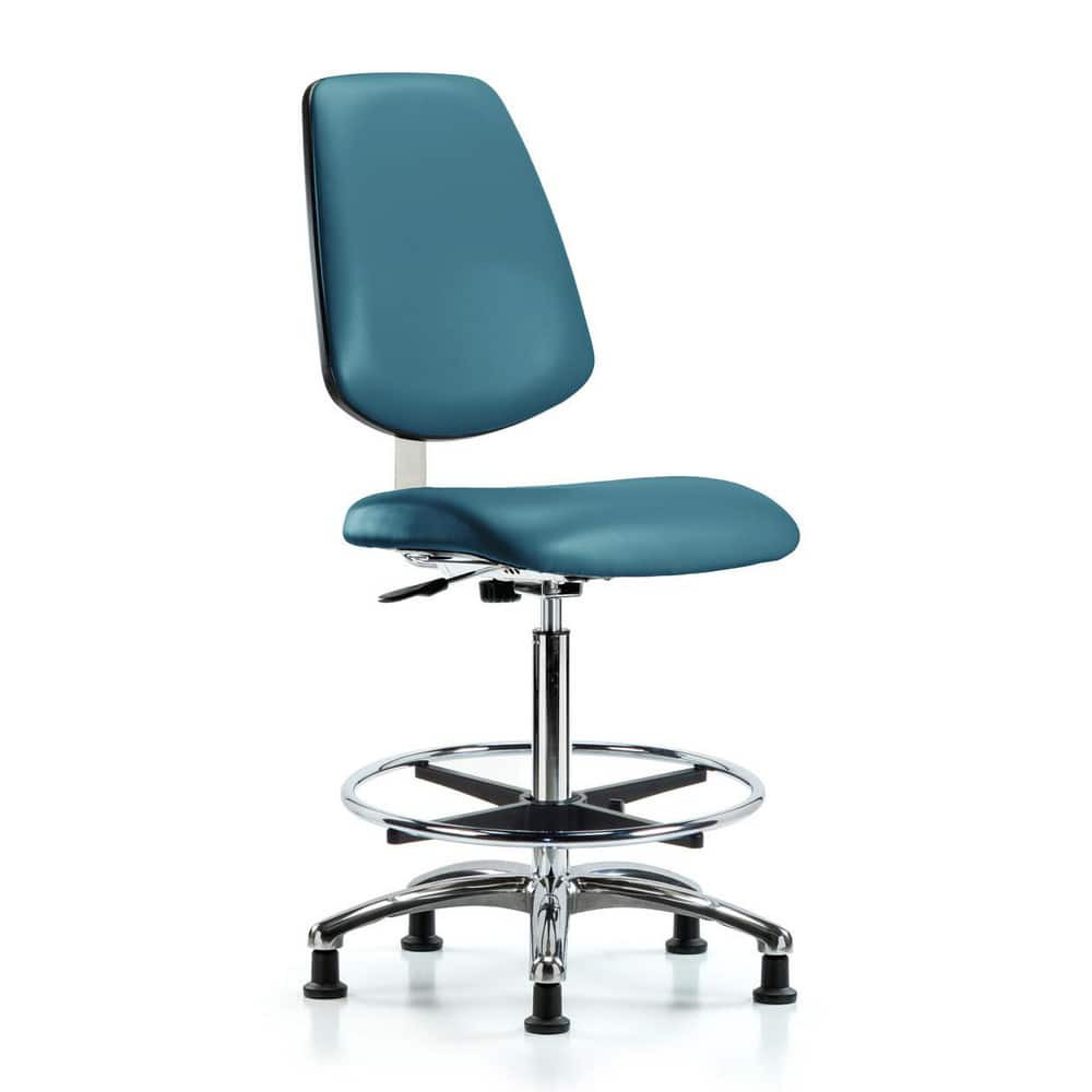 Blue Ridge Ergonomics MSC40293 Task Chair: Vinyl, Marine Blue