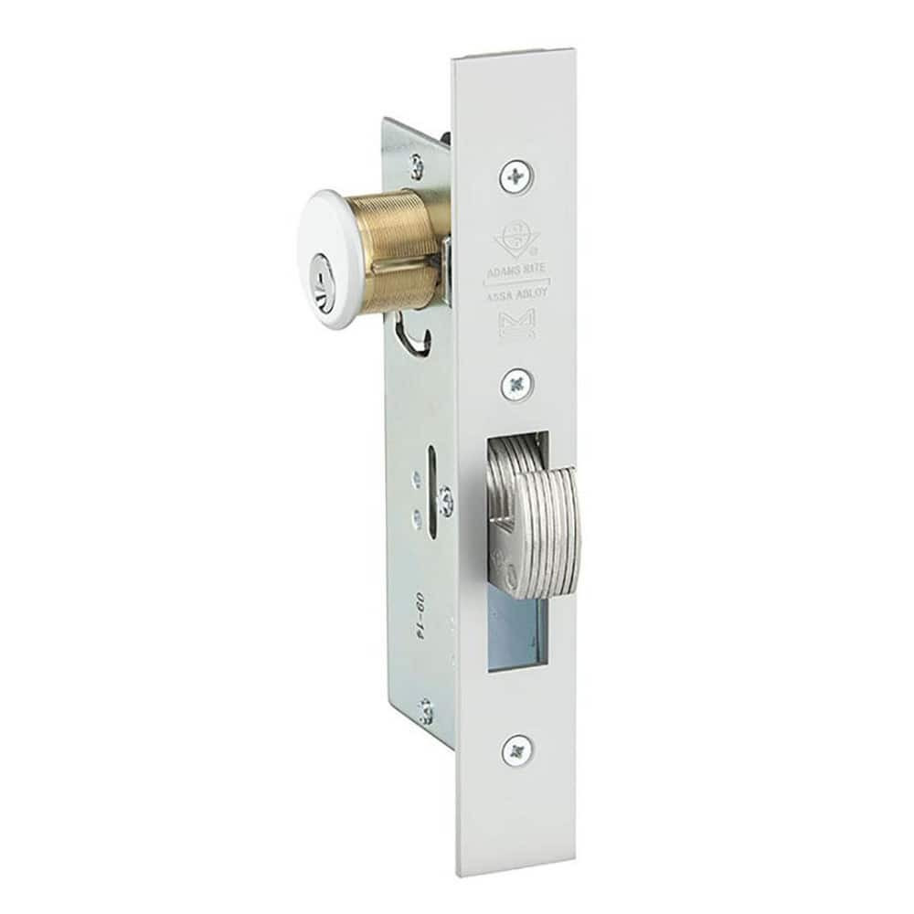 Adams Rite MS1850SN-450-62 Deadbolts; Deadbolt Type: Deadlock ; Lock Type: Keyless ; Key Type: Keyless ; Mount Type: Surface ; Material: Aluminum ; Minimum Door Thickness: 1.75in