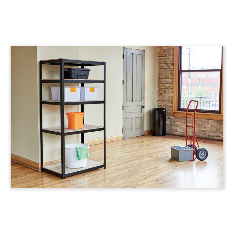 SAFCO PRODUCTS 9921SL Open Top Oval Waste Receptacle, 14 gal, Steel, Silver