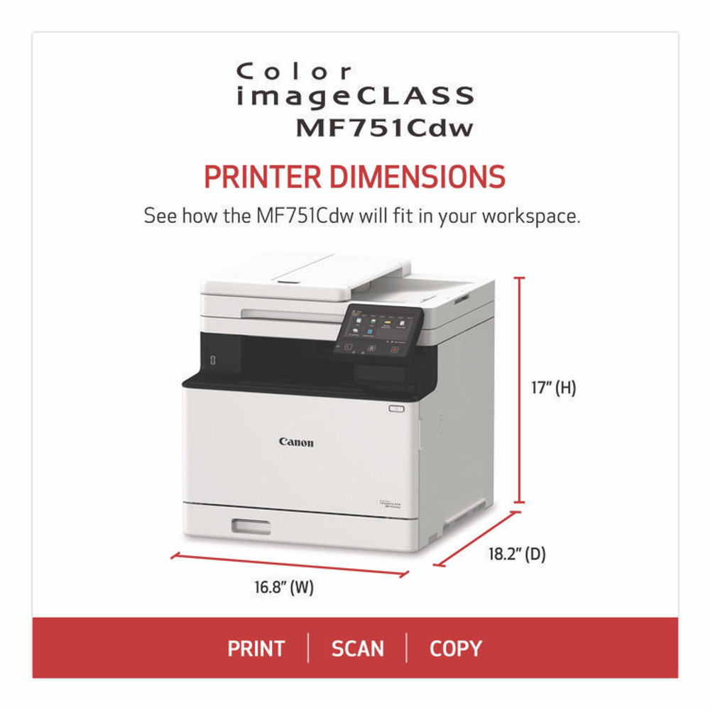 INNOVERA Canon® 5455C015 imageCLASS MF751Cdw Wireless Multifunction Laser Printer, Copy/Print/Scan