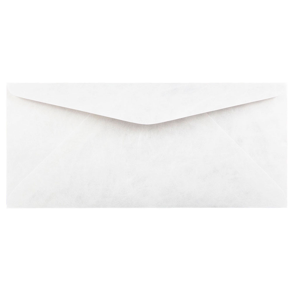 JAM PAPER AND ENVELOPE JAM Paper 181177  #9 Tyvek Envelopes, Gummed Closure, White, Pack Of 50