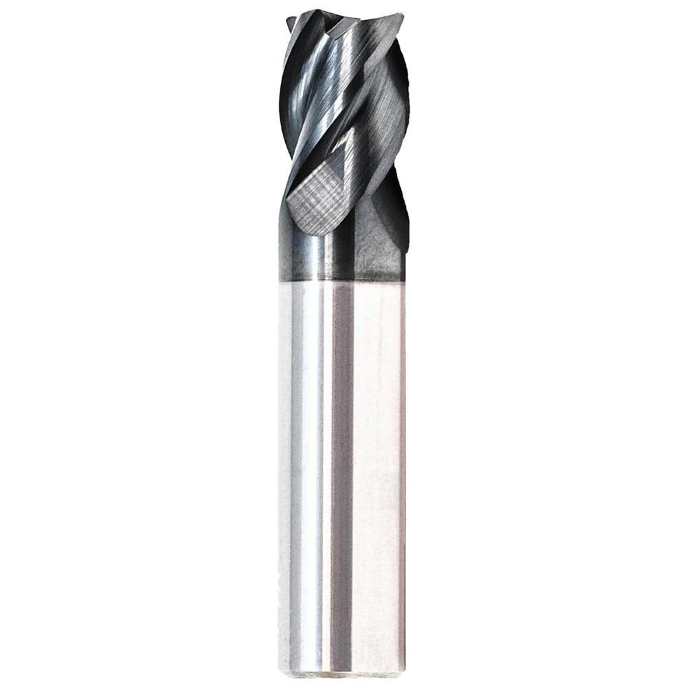 GWS 310549 Corner Radius End Mill: 1" Dia, 2" LOC, 0.06" Radius, 4 Flutes, Solid Carbide