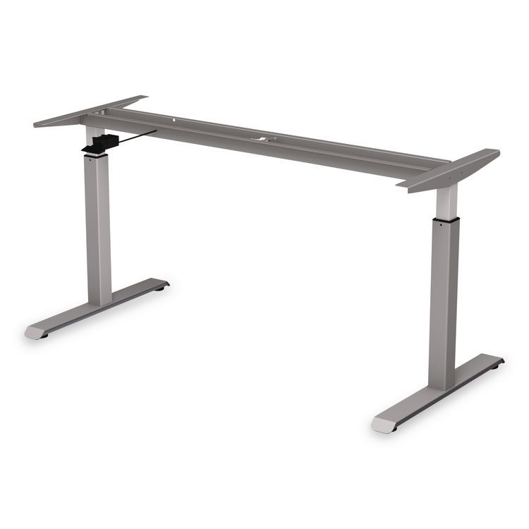 ALERA HTPN1G Alera AdaptivErgo Sit-Stand Pneumatic Height-Adjustable Table Base, 59.06" x 28.35" x 26.18" to 39.57", Gray