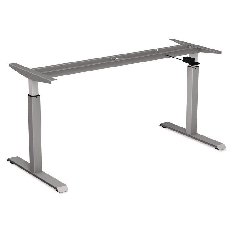 ALERA HTPN1G Alera AdaptivErgo Sit-Stand Pneumatic Height-Adjustable Table Base, 59.06" x 28.35" x 26.18" to 39.57", Gray