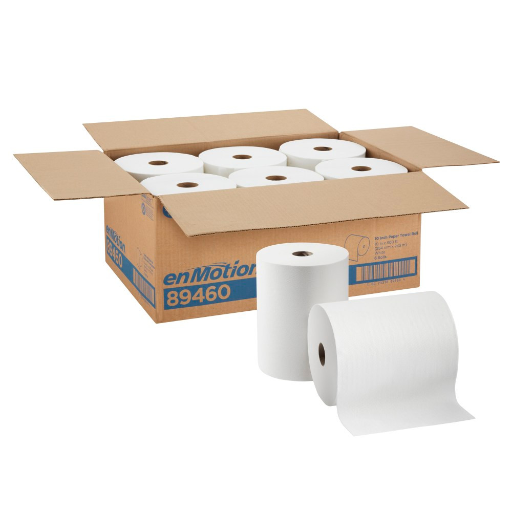 GEORGIA-PACIFIC CORPORATION enMotion 89460  by GP PRO 1-Ply Paper Towels, 800ft Per Roll, Pack Of 6 Rolls