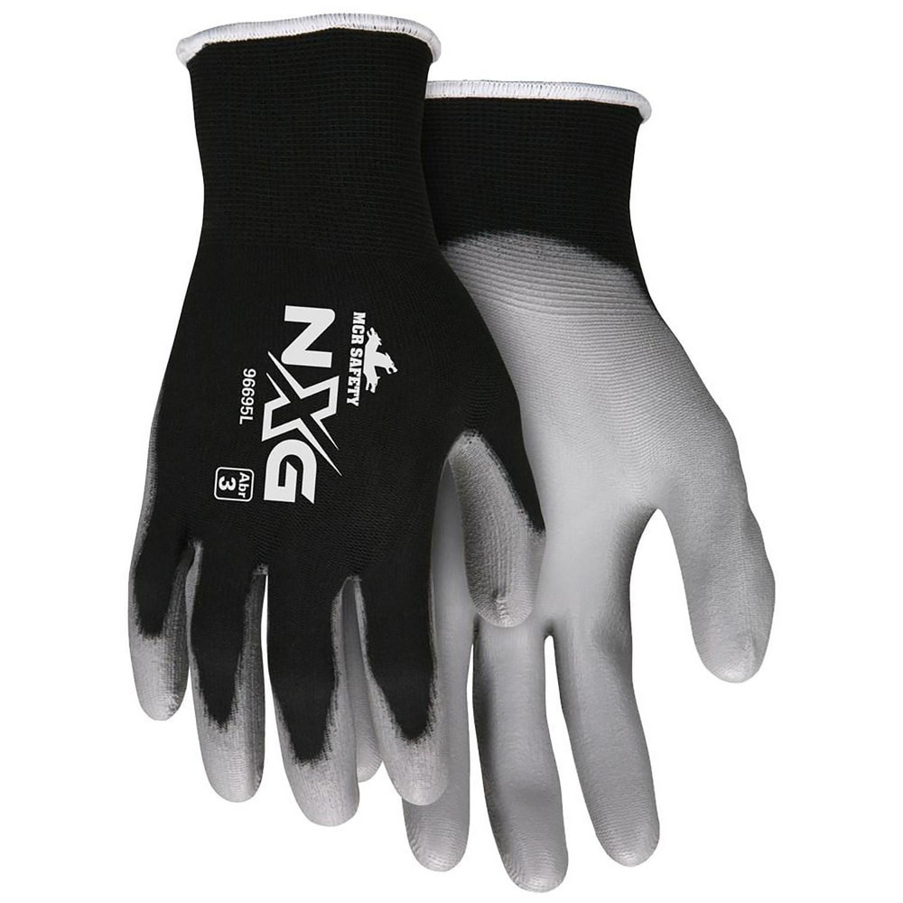 MCR Safety 96695M Cut, Puncture & Abrasive-Resistant Gloves: Size M, ANSI Cut A1, ANSI Puncture 2, Polyurethane, Nylon