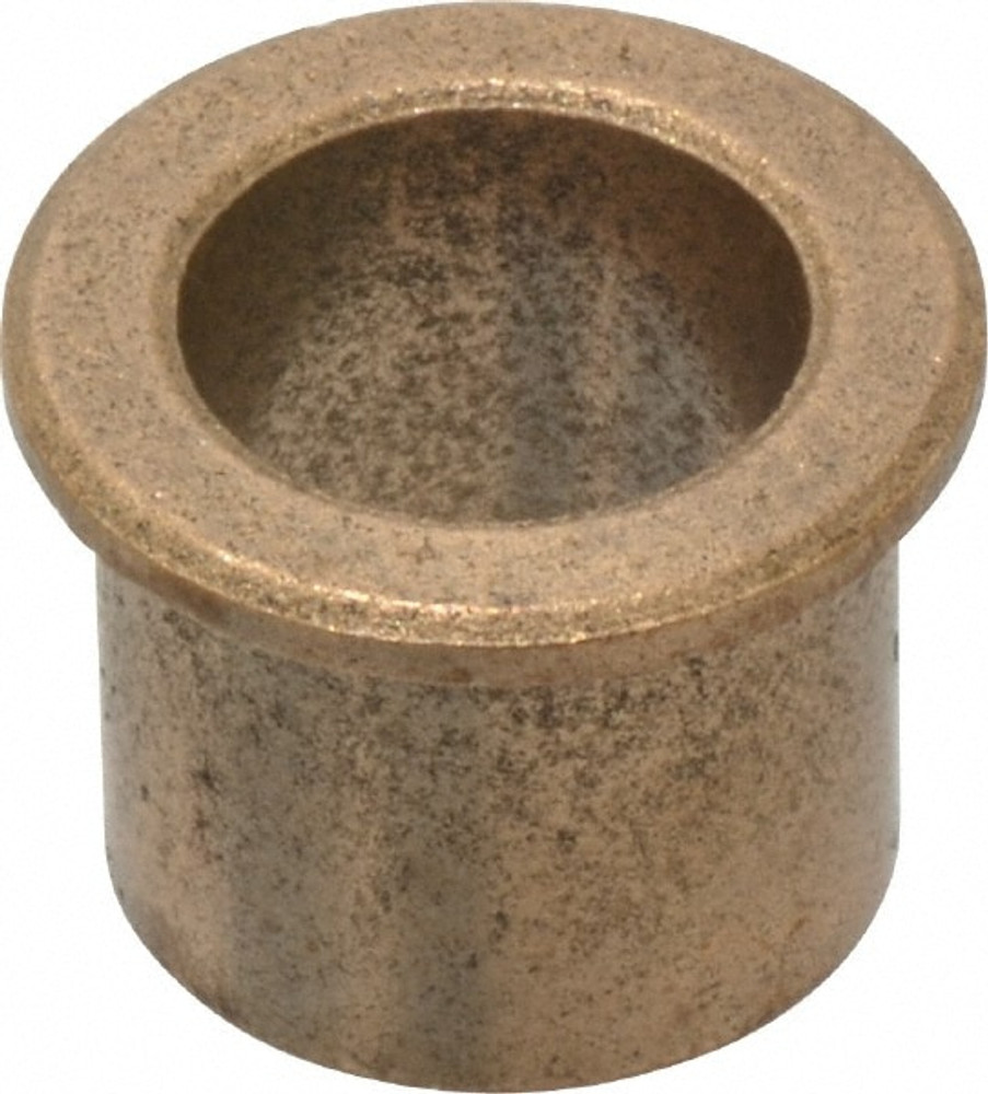 Boston Gear 13611 Flanged Sleeve Bearing: 7/16" ID, 9/16" OD, 1/2" OAL, Oil Impregnated Bronze