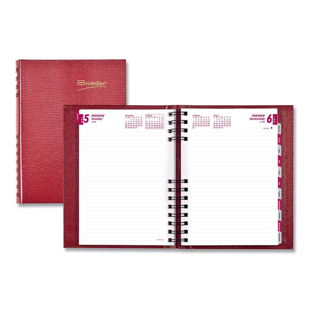 Brownline REDCB389CRED Appointment Book: 432 Sheets, Planner Ruled