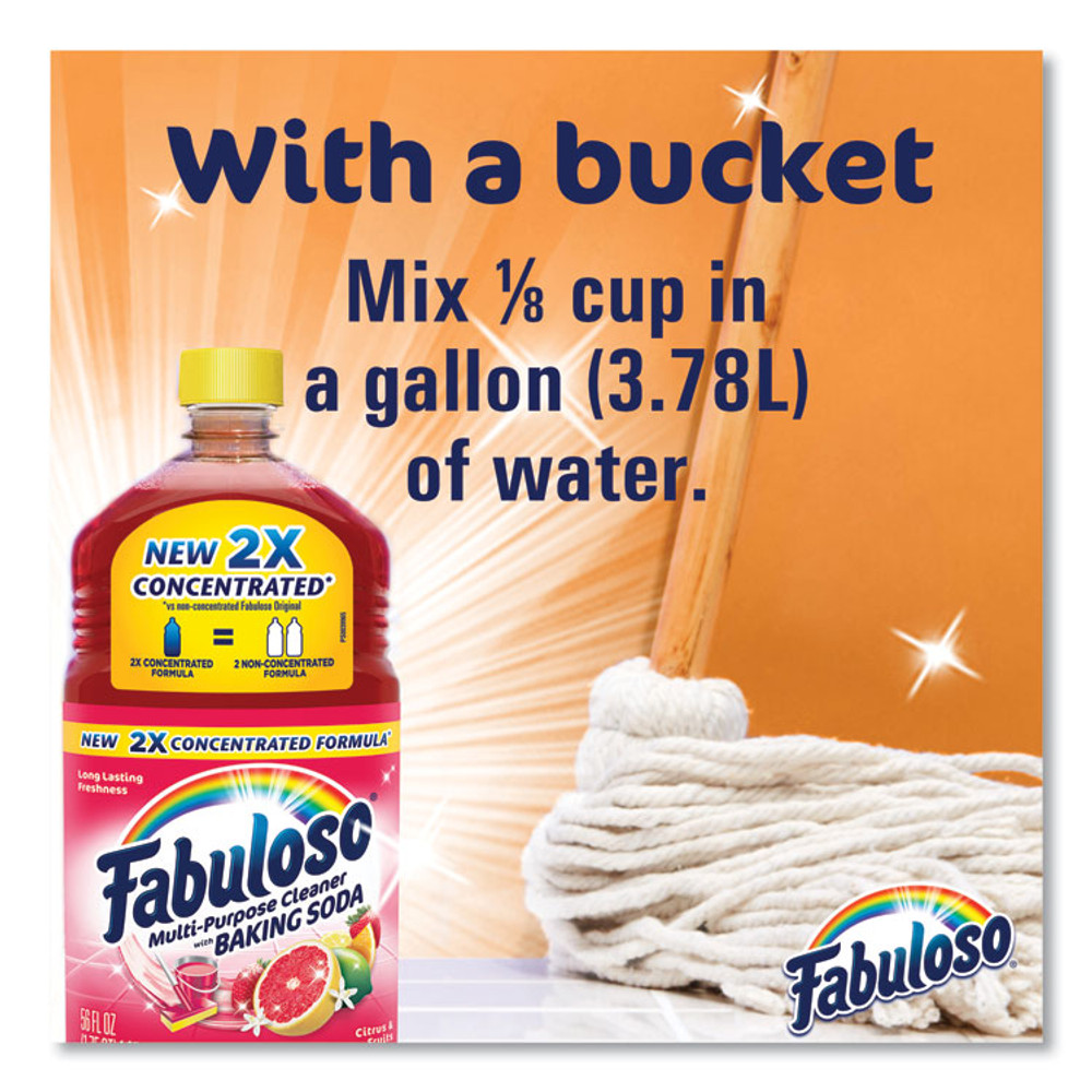 COLGATE PALMOLIVE, IPD. Fabuloso® 153091 Multi-Use Cleaner, Citrus Scent, 56 oz Bottle, 6/Carton