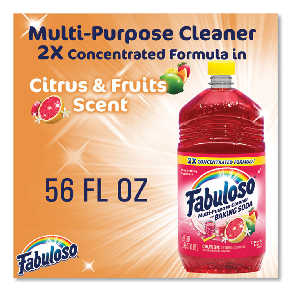 COLGATE PALMOLIVE, IPD. Fabuloso® 153091 Multi-Use Cleaner, Citrus Scent, 56 oz Bottle, 6/Carton