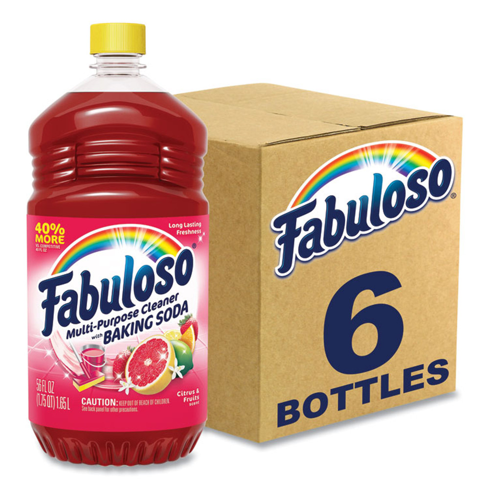 COLGATE PALMOLIVE, IPD. Fabuloso® 153091 Multi-Use Cleaner, Citrus Scent, 56 oz Bottle, 6/Carton