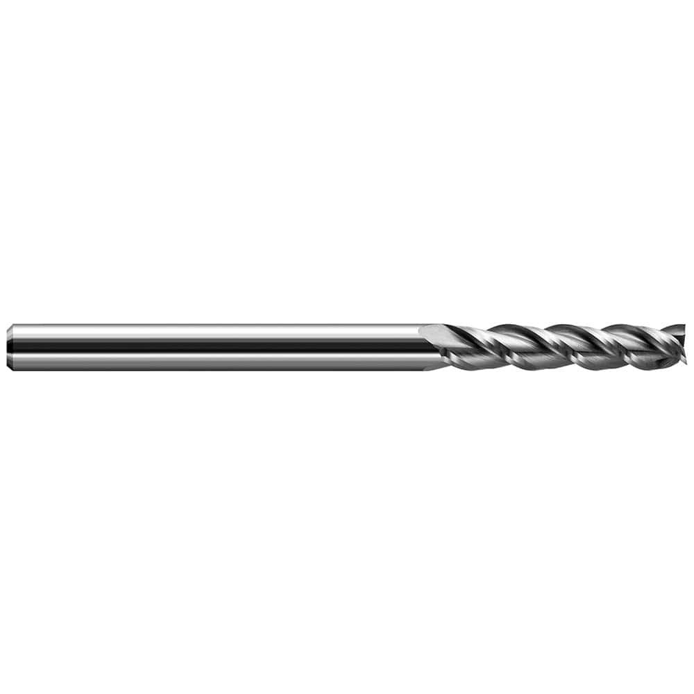 Harvey Tool 900812 Square End Mill: 3/16'' Dia, 1-1/2'' LOC, 3/16'' Shank Dia, 3'' OAL, 3 Flutes, Solid Carbide