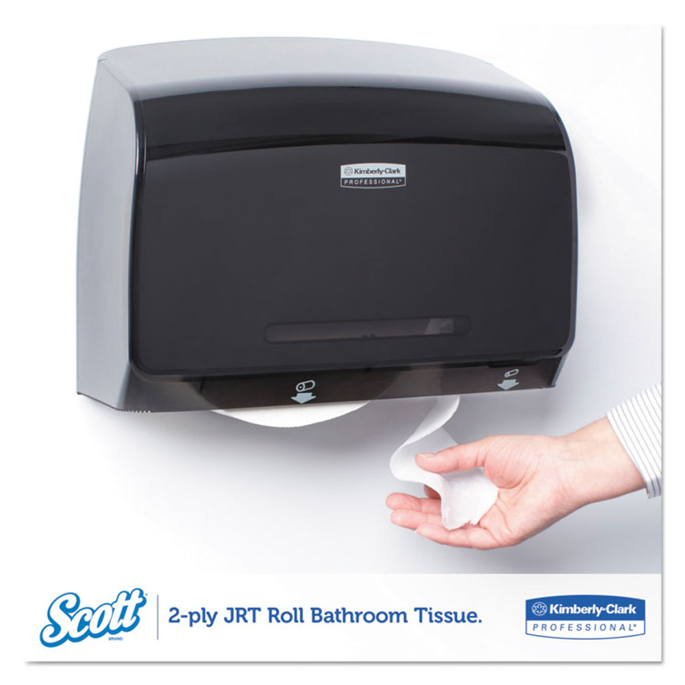 KIMBERLY-CLARK PROFESSIONAL Scott® 07827 Essential JRT Extra Long Bathroom Tissue, Septic Safe, 2-Ply, 3.55" x 2,000 ft, White, 6 Rolls/Carton