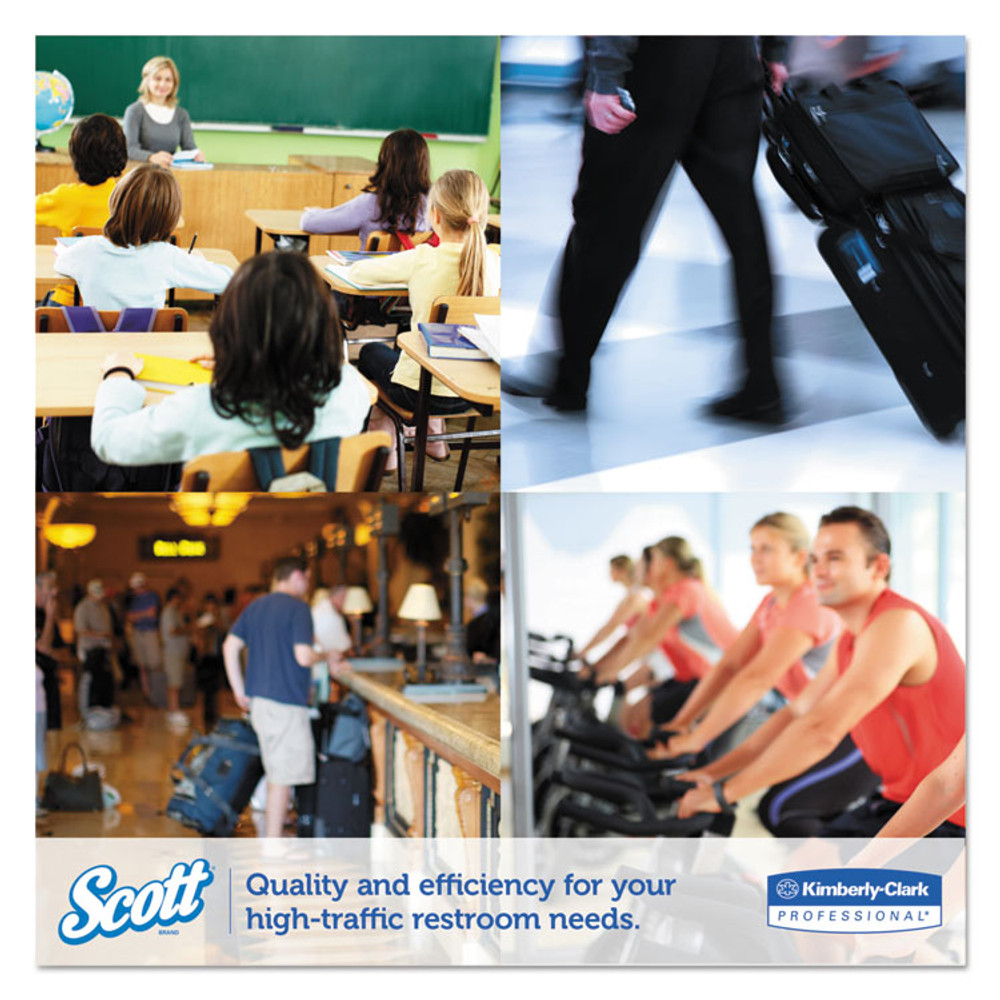 KIMBERLY-CLARK PROFESSIONAL Scott® 07827 Essential JRT Extra Long Bathroom Tissue, Septic Safe, 2-Ply, 3.55" x 2,000 ft, White, 6 Rolls/Carton