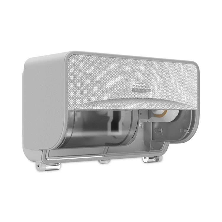 KIMBERLY-CLARK PROFESSIONAL Professional* 53698 ICON Coreless Standard Roll Toilet Paper Dispenser, 8.43 x 13 x 7.25, Silver Mosaic
