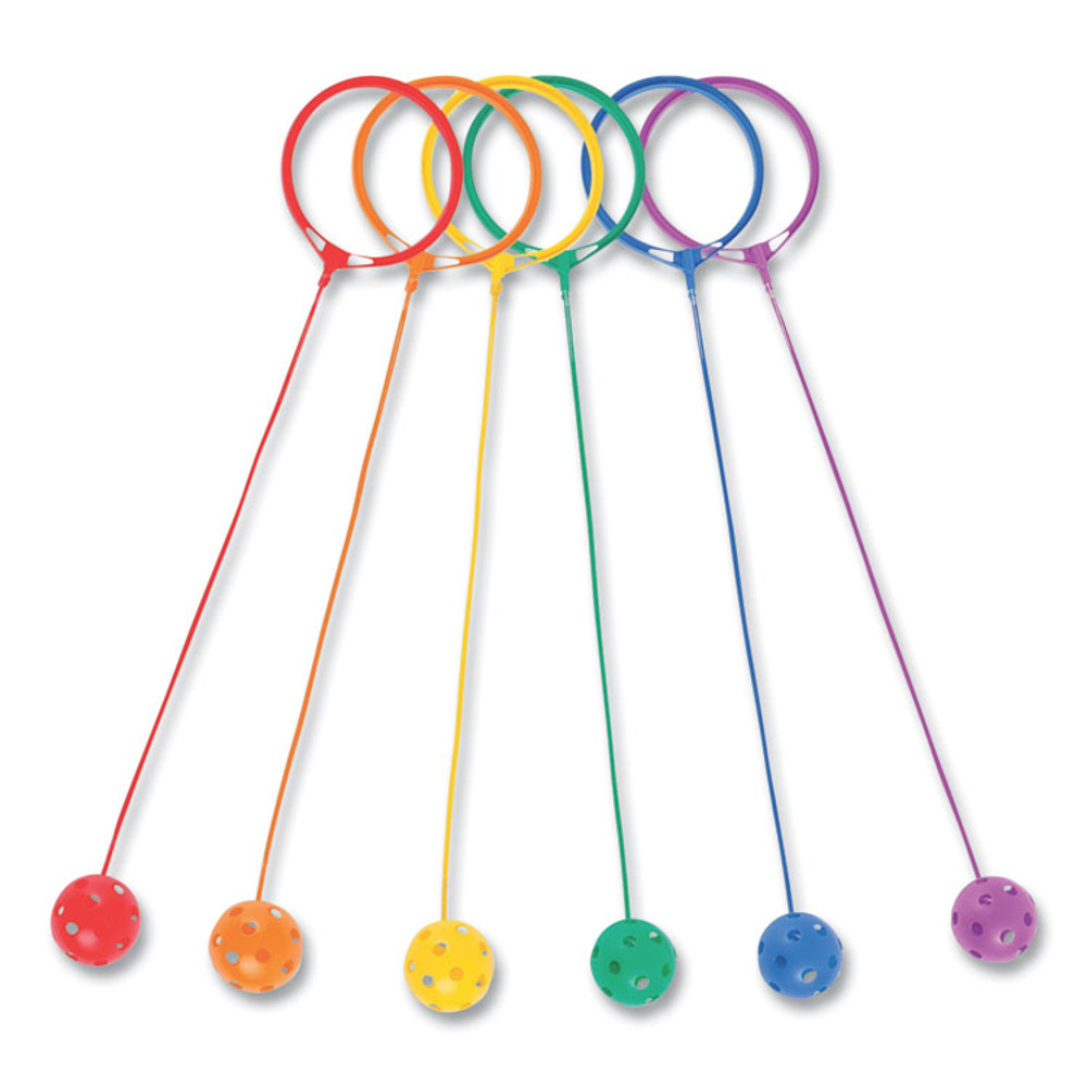 CHAMPION SPORT Sports SBSET Swing Ball Set, 5.5" Diameter, Assorted Colors, 6/Set