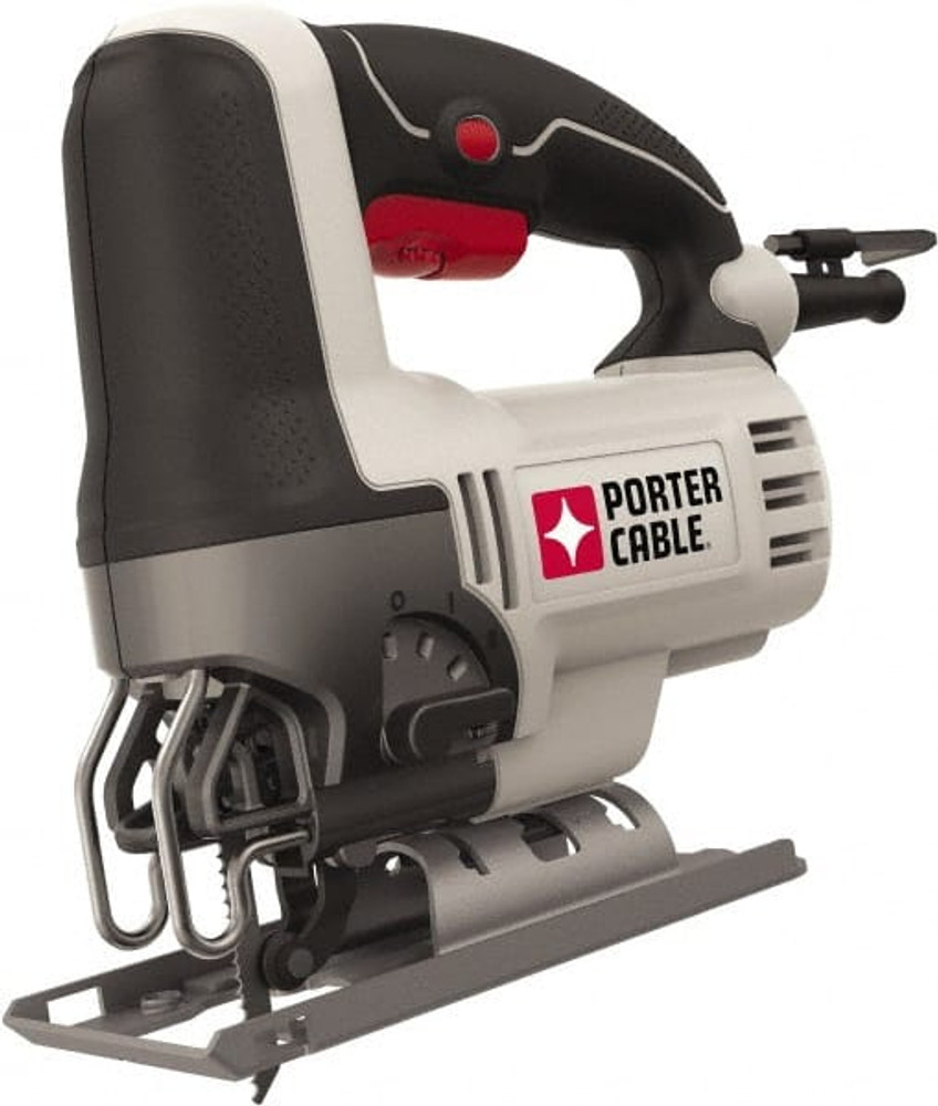Porter-Cable PCE345 Electric Jigsaws; Strokes per Minute: 3200 ; Maximum Cutting Angle: 45.00 ; Amperage: 6A ; Voltage: 120V