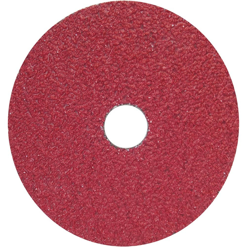 Norton 77696008407 Fiber Disc: 5" Disc Dia, 7/8" Hole, 24 Grit, Ceramic Alumina