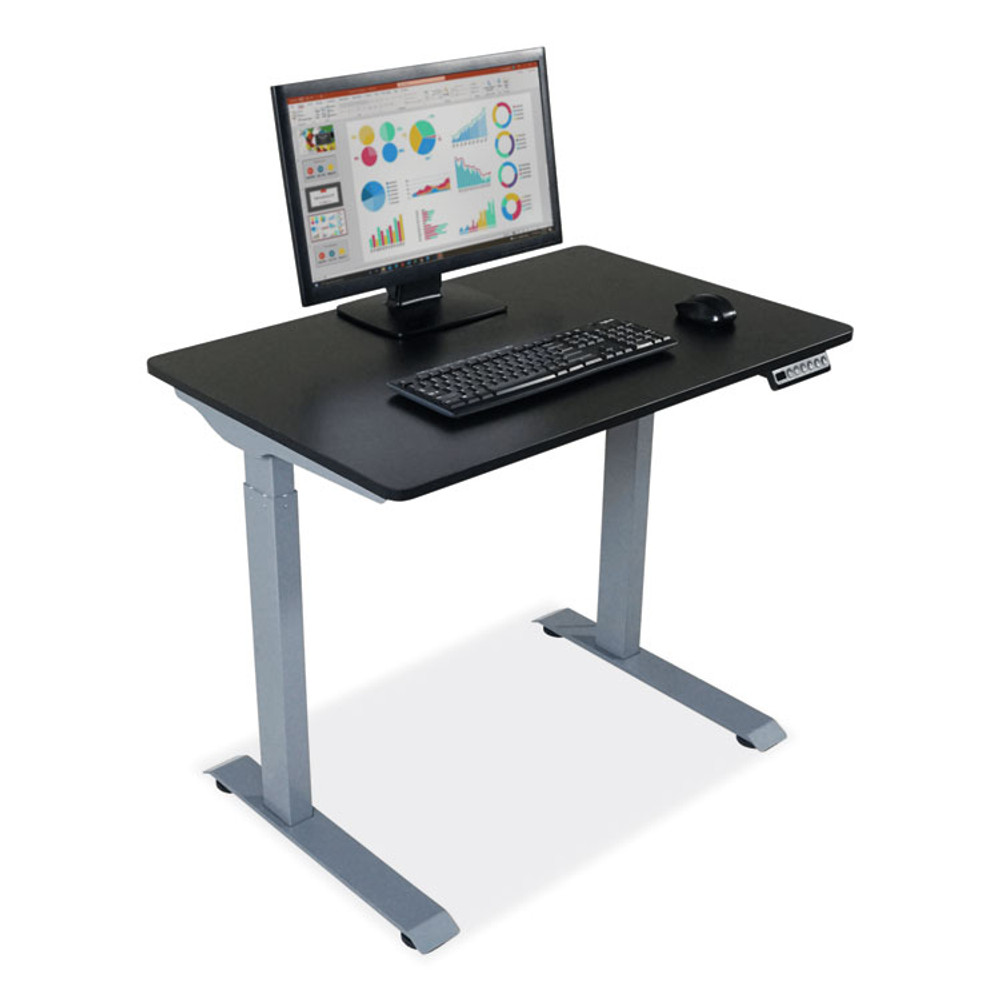 VICTOR TECHNOLOGY LLC DC830B Electric Height Adjustable Standing Desk, 36 x 23.6 x 28.7 to 48.4, Black