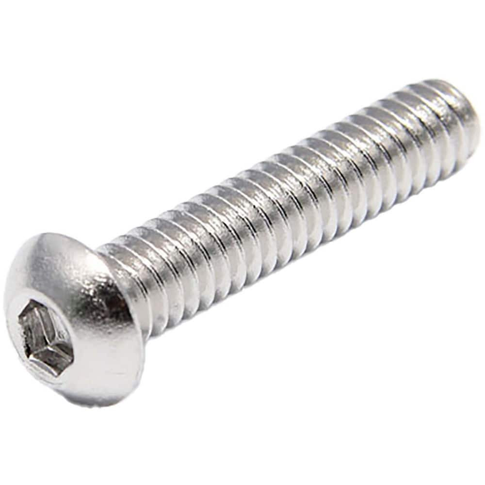 Foreverbolt FBBHSCAPS142012 Button Socket Cap Screw: 18-8 Stainless Steel, 1/4 x 1/2 Long, NL-19 Finish, (PK 100)