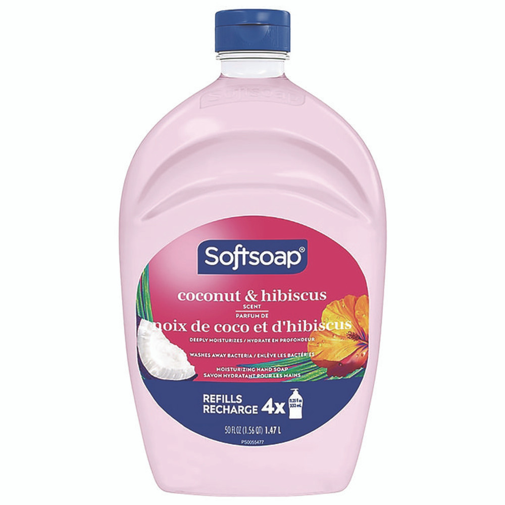 COLGATE PALMOLIVE, IPD. Softsoap® US07162S Liquid Hand Soap Refill, Coconut and Hibiscus Scent, 50 oz