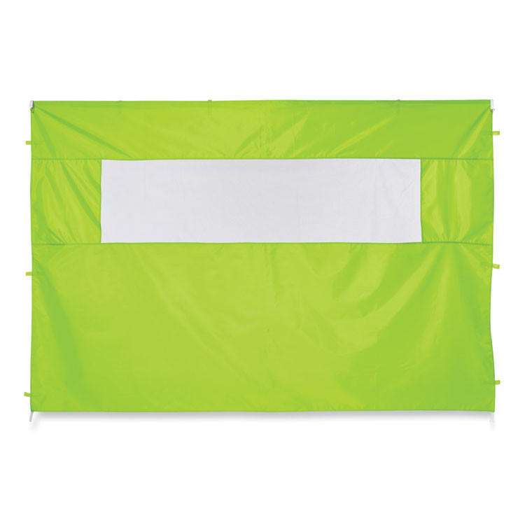 TENACIOUS HOLDINGS, INC. ergodyne® 12989 Shax 6092 Pop-Up Tent Sidewall with Mesh Window, Single Skin, 10 ft x 10 ft, Polyester, Lime