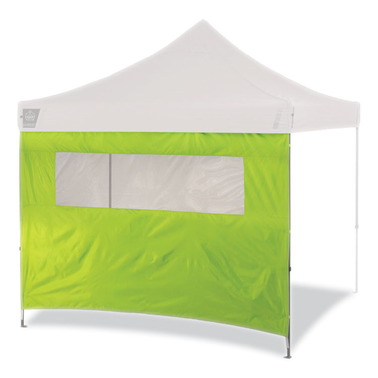 TENACIOUS HOLDINGS, INC. ergodyne® 12989 Shax 6092 Pop-Up Tent Sidewall with Mesh Window, Single Skin, 10 ft x 10 ft, Polyester, Lime