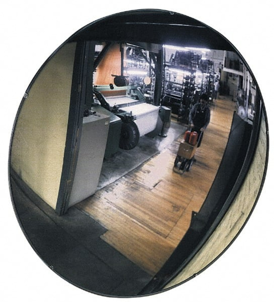 MSC F-13 Safety, Traffic & Inspection Mirrors; Mirror Type: Flat ; Shape: Round ; Mirror Material: Glass ; Backing Material: Fiberboard ; Handle Material: Plastic ; Scratch Resistant: No