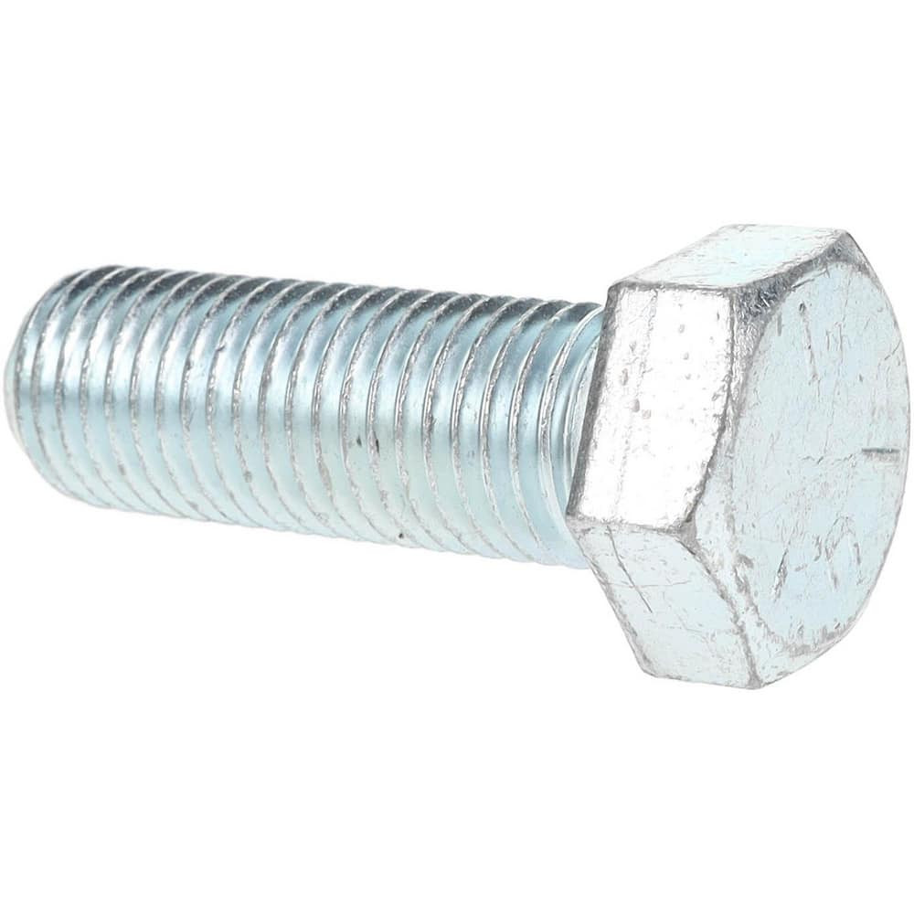 MSC MSC-30170-3 Hex Head Cap Screw: 1-8 x 3", Grade 5 Steel, Zinc-Plated