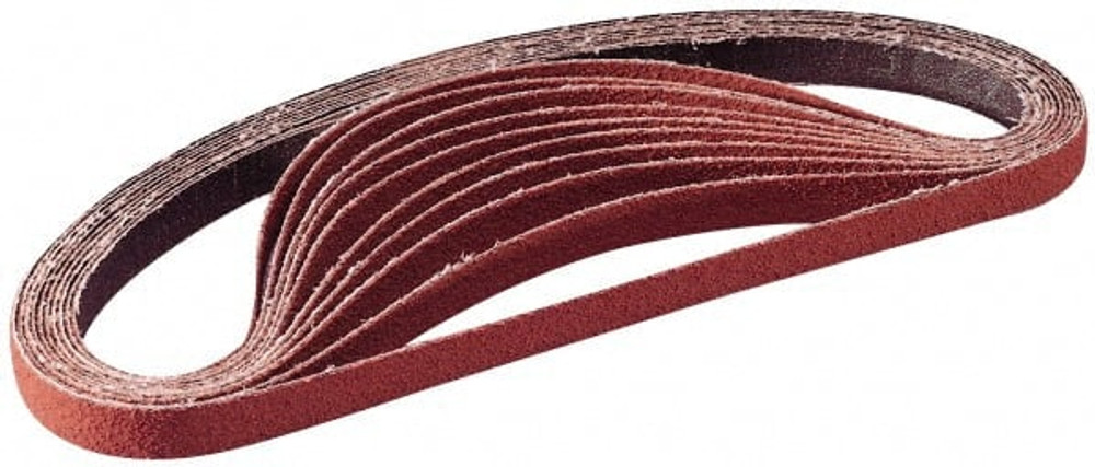 3M Abrasive Belt: 3-1/2" Wide, 15-1/2" Long, 80 Grit, Ceramic 7100128750