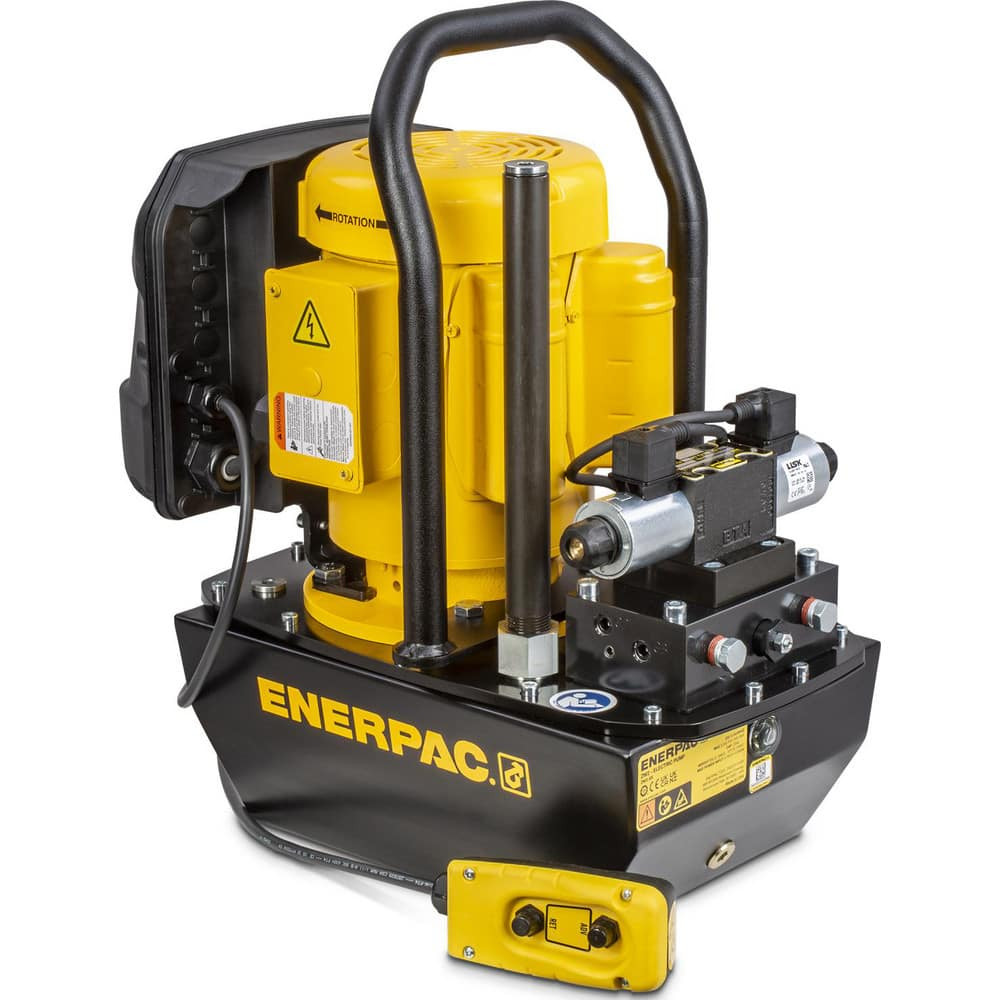 Enerpac ZW2408MI Power Hydraulic Pumps & Jacks; Type: Electric Hydraulic Pump ; 1st Stage Pressure Rating: 5000psi ; 2nd Stage Pressure Rating: 5000psi ; Pressure Rating (psi): 5000 ; Oil Capacity: 1.8 gal ; Actuation: Double Acting