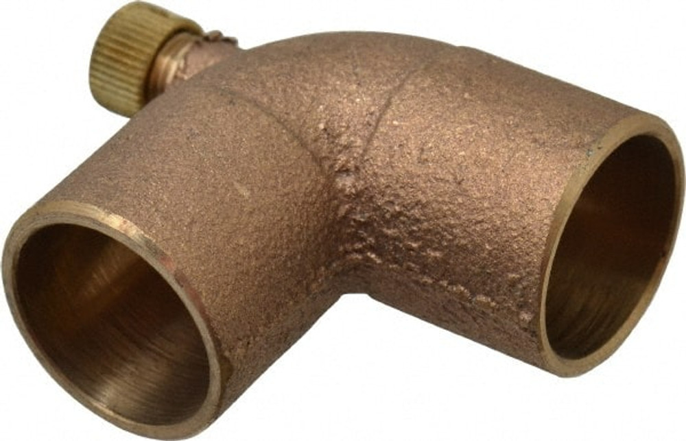 NIBCO B040650 Cast Copper Pipe 90 ° Vent Elbow: 3/4" Fitting, C x C, Pressure Fitting