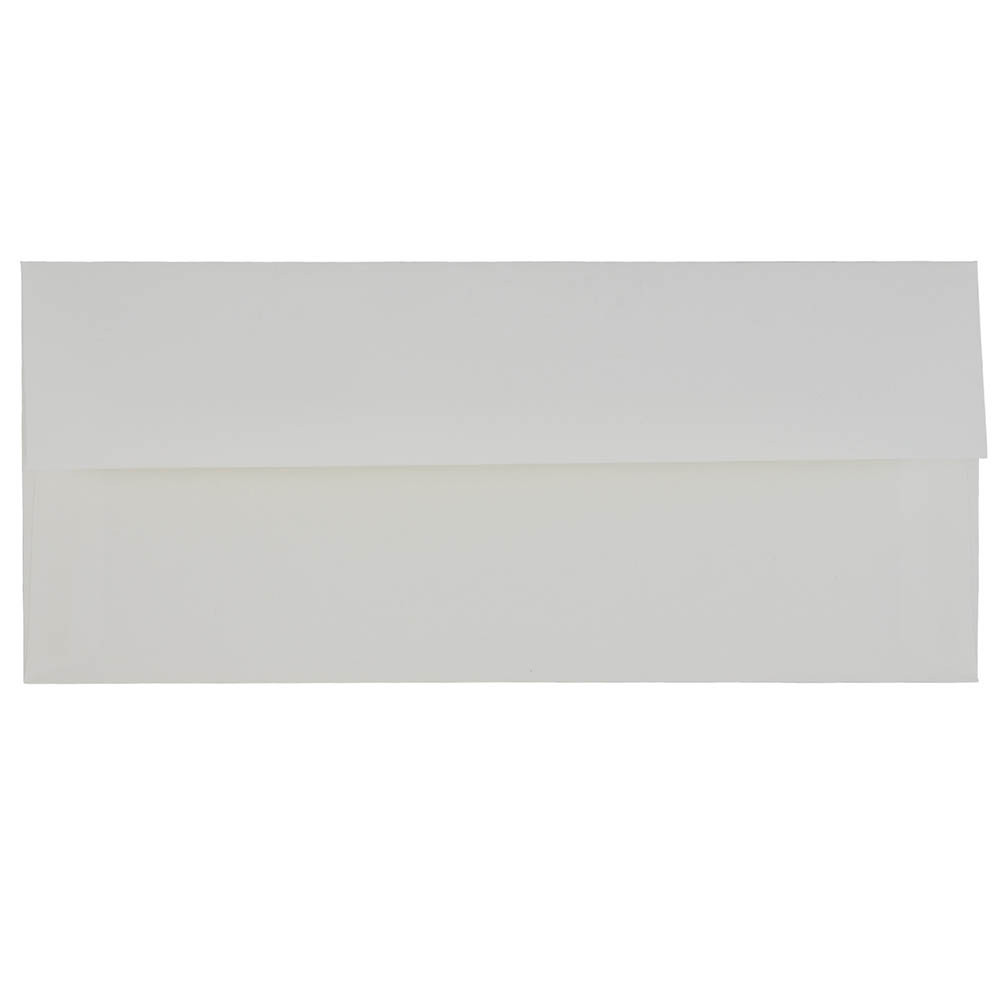 JAM PAPER AND ENVELOPE 18506 JAM PAPER #10 Business Strathmore Envelopes, 4 1/8 x 9 1/2, Bright White Linen, 25/Pack