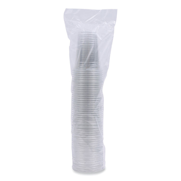 BOARDWALK PET16 Clear Plastic PET Cups, 16 oz, 50 Cups/Sleeve, 20 Sleeves/Carton