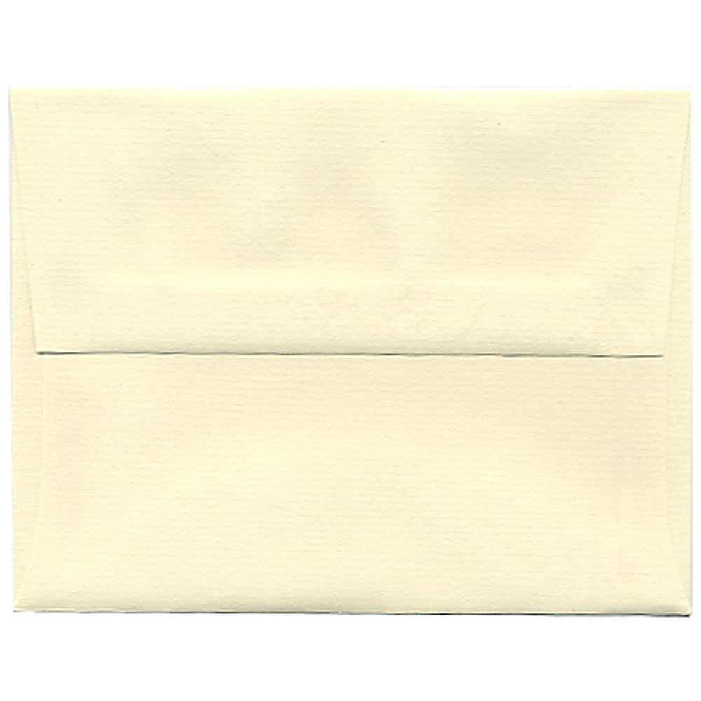 JAM PAPER AND ENVELOPE 191158 JAM Paper Booklet Invitation Envelopes, A2, Gummed Seal, Strathmore Ivory, Pack Of 25