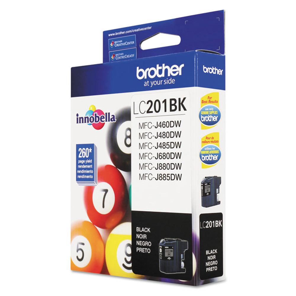 BROTHER INTL. CORP. LC201BK LC201BK Innobella Ink, 260 Page-Yield, Black