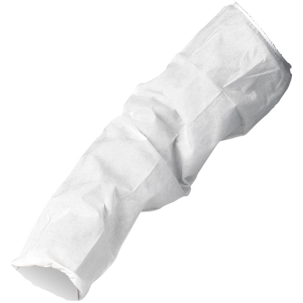 KleenGuard 23610 Sleeves; Size: Universal ; Product Type: General Purpose Protective Sleeves ; Material: Polypropylene ; Color: White; White ; Closure Type: Elastic Opening at Both Ends ; Overall Length: 18.00