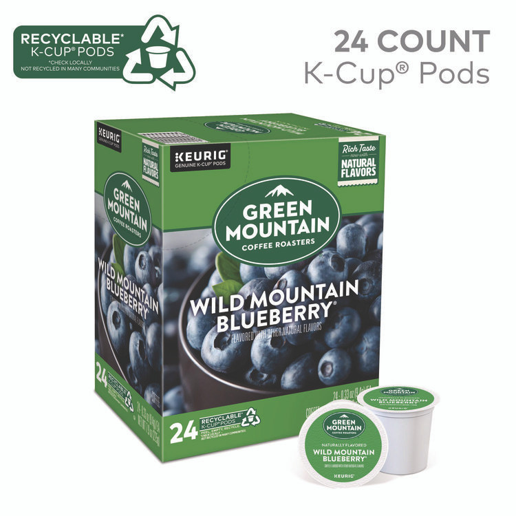 KEURIG DR PEPPER Green Mountain Coffee® 6783CT Fair Trade Wild Mountain Blueberry Coffee K-Cups, 96/Carton