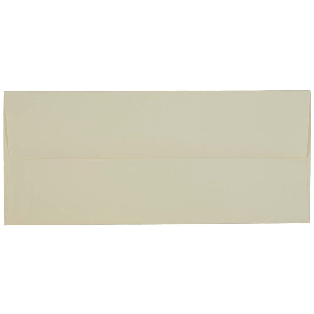 JAM PAPER AND ENVELOPE 17877 JAM Paper Strathmore Booklet Envelopes, #10, Gummed Seal, Ivory Laid, Pack Of 25