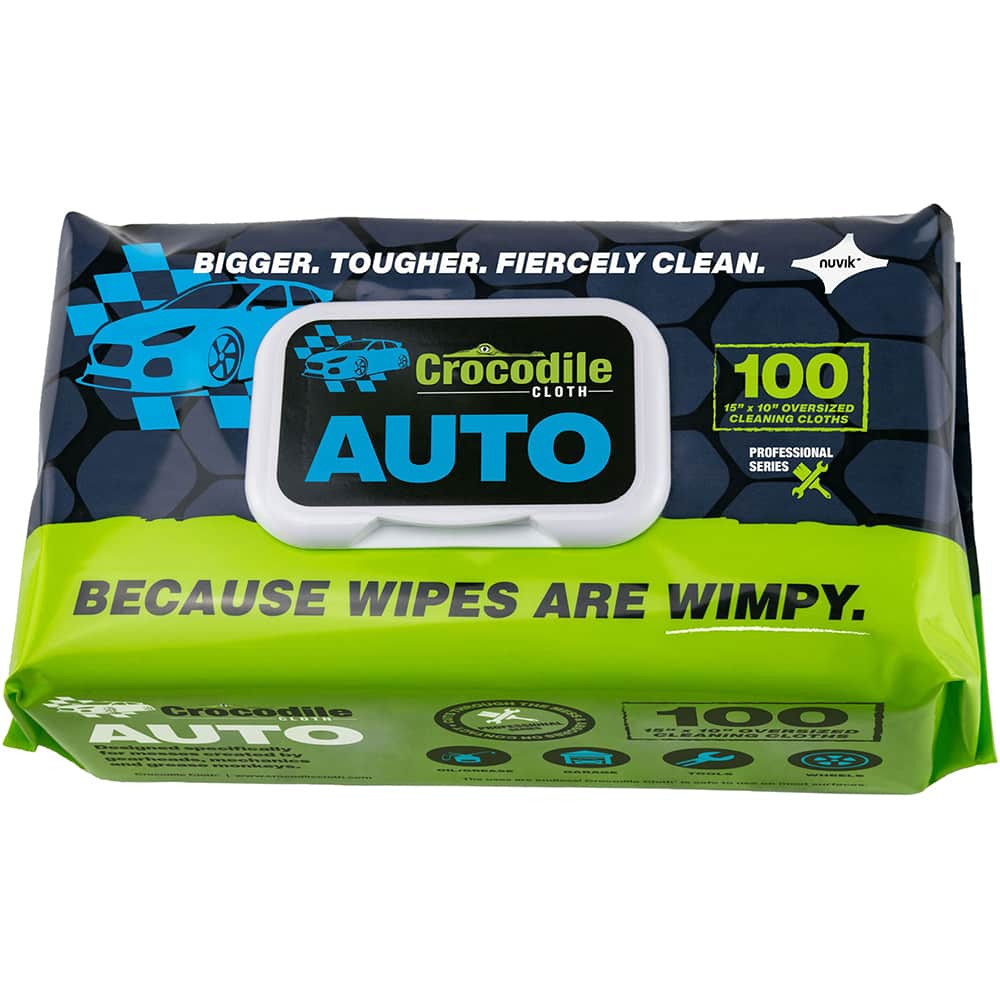 Crocodile Cloth 6930 Wipes: Pre-Moistened & Flat Fold