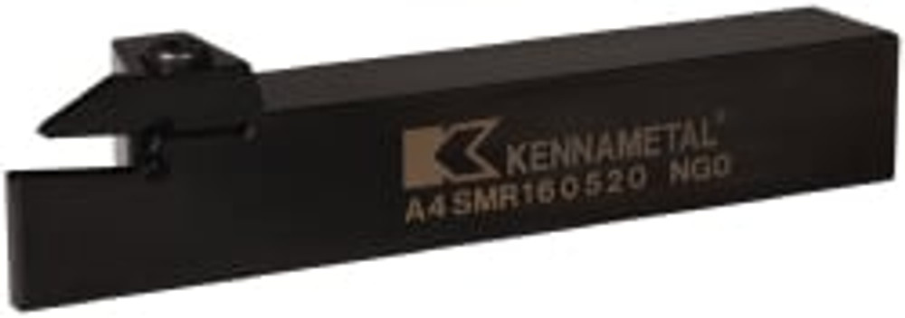 Kennametal 1953329 Indexable Grooving-Cutoff Toolholder: A4SMR160520, 5 mm Min Groove Width, 20 mm Max Depth of Cut, Right Hand