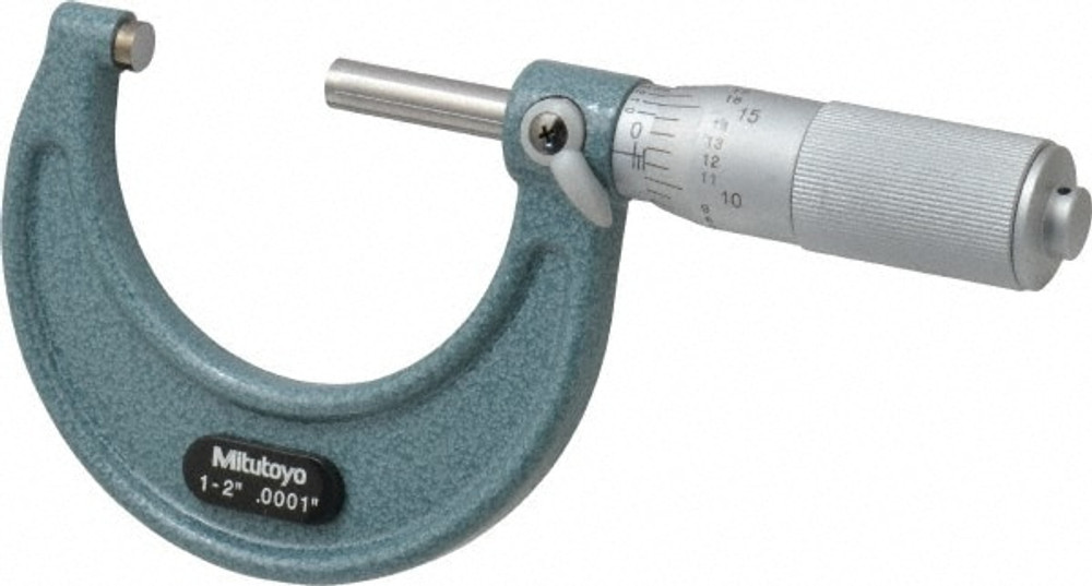 Mitutoyo 103-136 Mechanical Outside Micrometer: 2" Range, 0.0001" Graduation