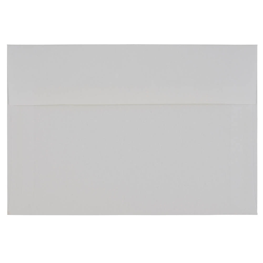 JAM PAPER AND ENVELOPE 31911140 JAM Paper Booklet Invitation Envelopes, A9, Gummed Seal, Strathmore Bright White, Pack Of 25