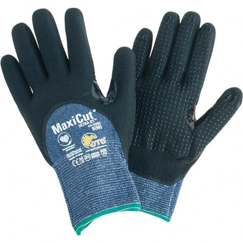 ATG 44-3455/M Cut-Resistant Gloves: Size M, ANSI Cut A3, Nitrile, Synthetic